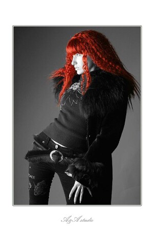 Lady in red