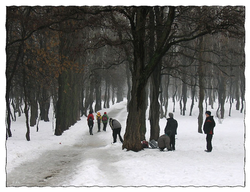 Была зима.