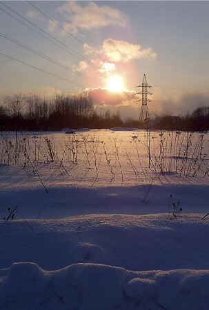 Техногенный пейзаж из марта