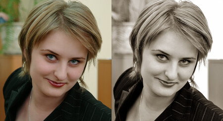 color vs bw girl :)