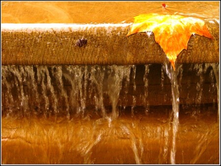 Желтый водопад