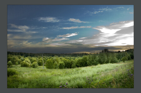 prethunderstorm landscape