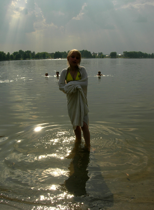 Небесное создание в водной стихии