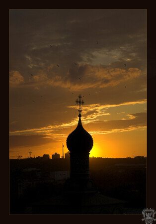 Закат над Москвой