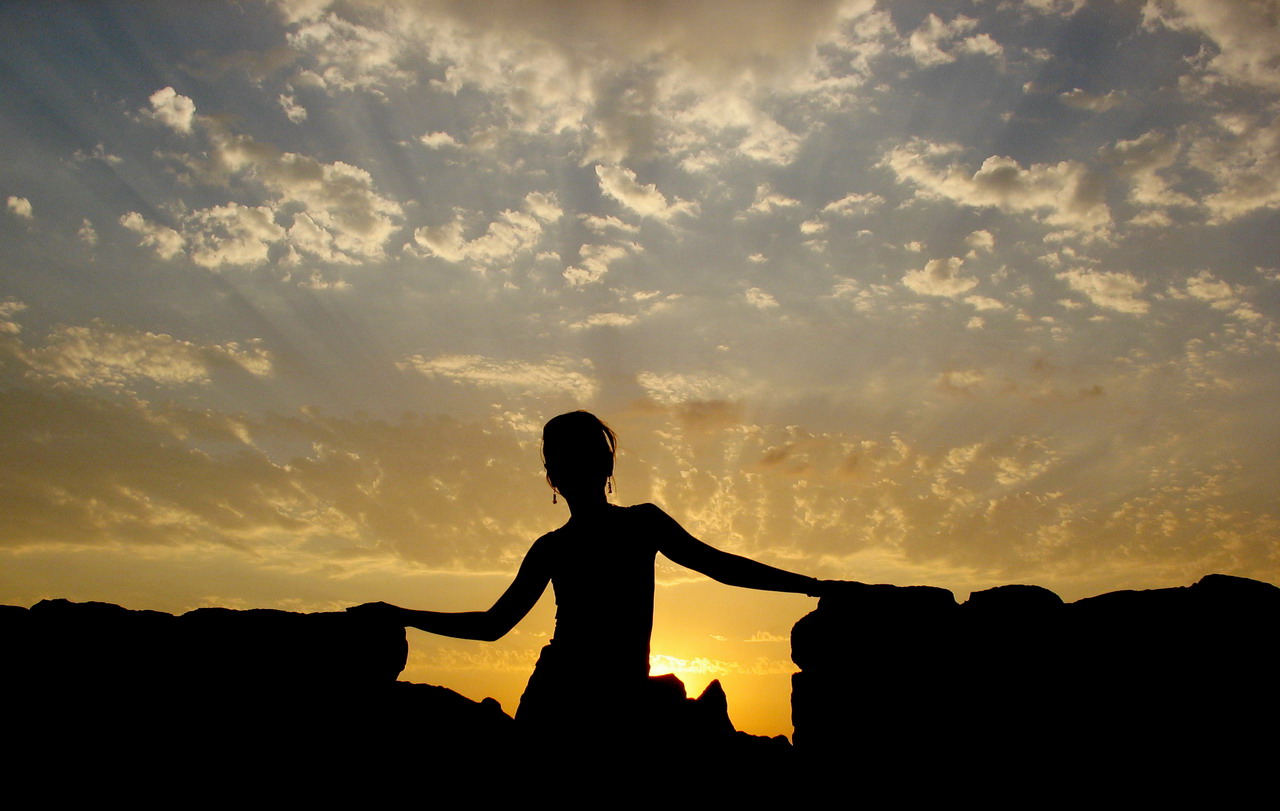 Sunset girl