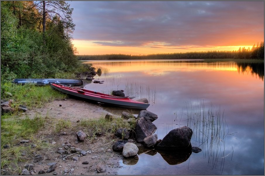 Лодки (озеро Медвежье)
