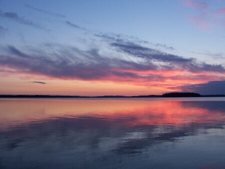 Never ending sundown in Finland