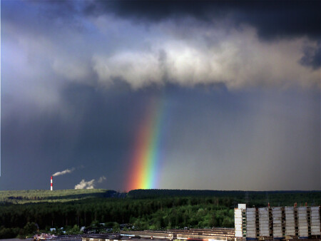 Поймать радугу на взлете.