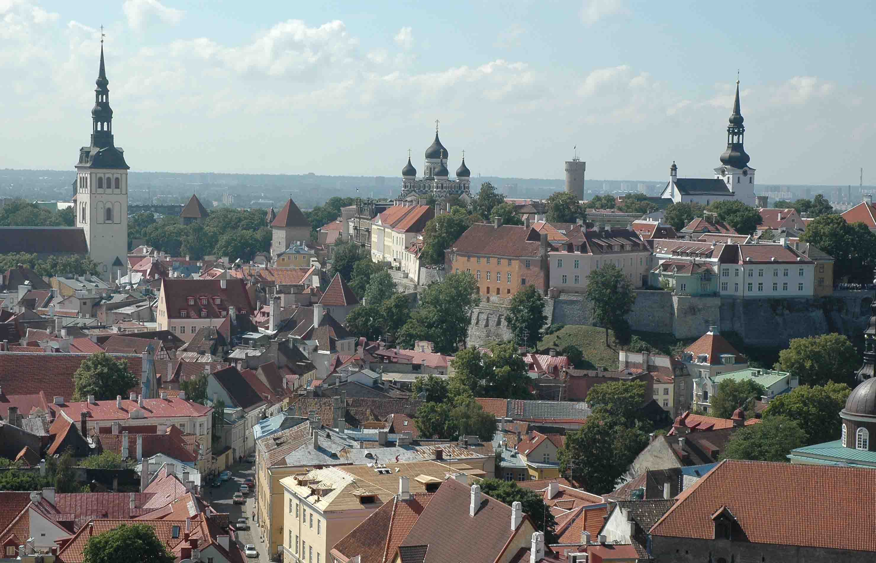 Старый город Таллинна с высоты 60 метров