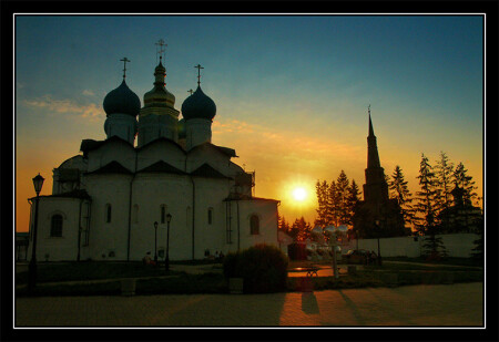 закат в Казанском кремле