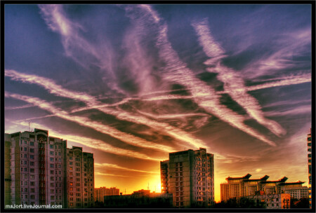 небо в полосочку