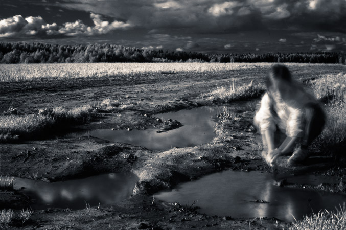 IR с тремя лужами