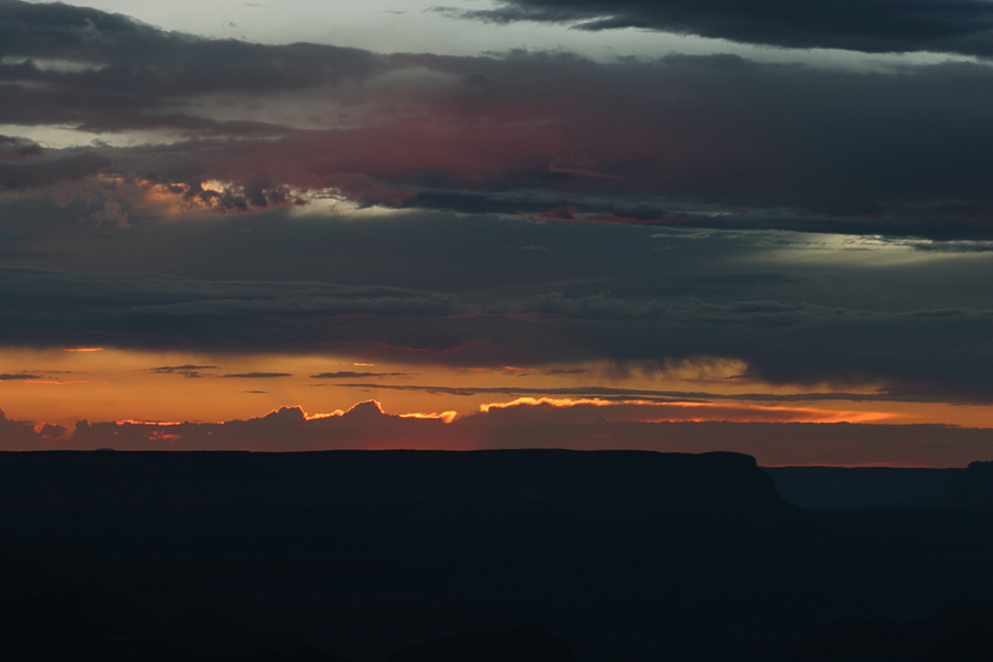 Sunset over Grand Canyon