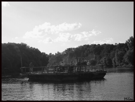 На переправе