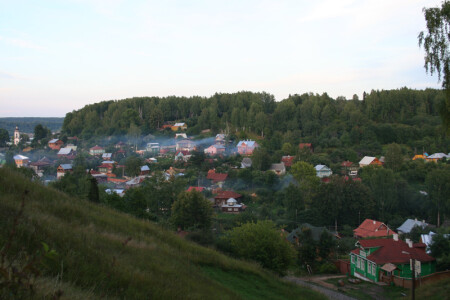 Вечер в уютном поселке