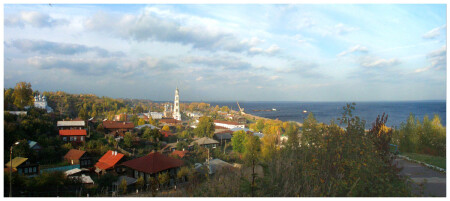 Панорама старой части г. Юрьевец