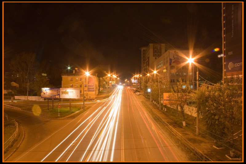 Ночной Хабаровск.