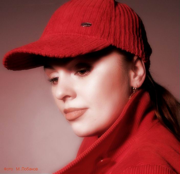 Lady in red