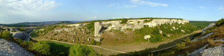 Эски-Кермен. Панорама.