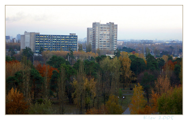 vividly coloured picture of Kiev