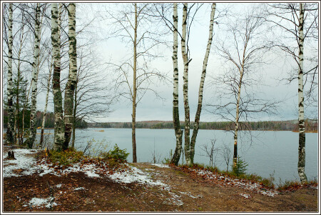 Октябрь, первый снег