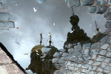 отражение города