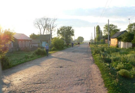 Утро в деревне.