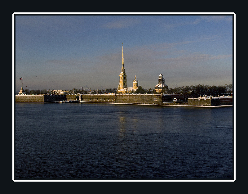 Петропавловская крепость в ноябре