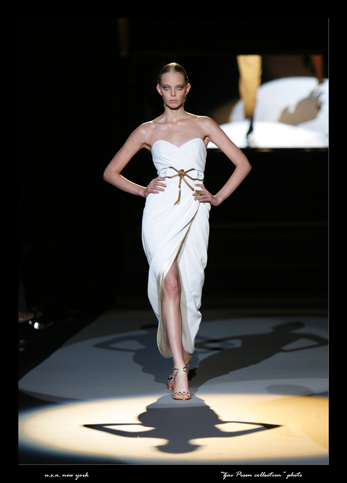 SUPER MODEL TATIANA DZIAHILEWA &quot;ZAC POSEN COLLECTION 3&quot; NEW YORK