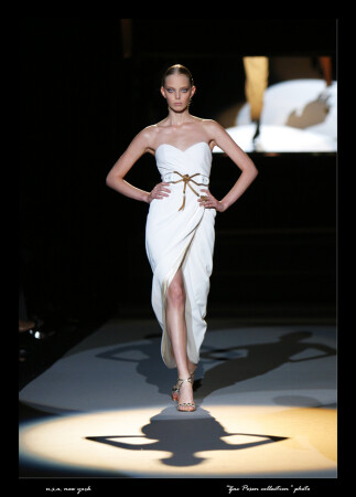 SUPER MODEL TATIANA DZIAHILEWA "ZAC POSEN COLLECTION 3" NEW YORK