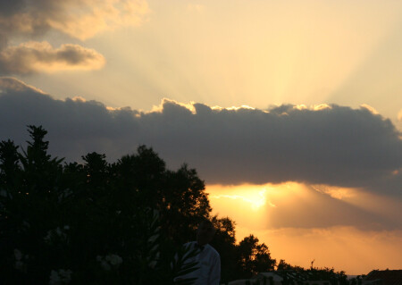 Закат на Крите