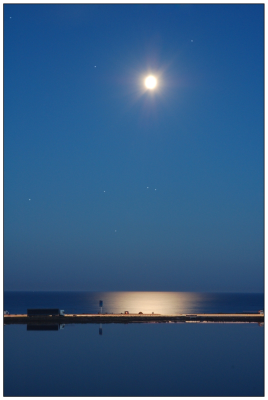 Once at night...