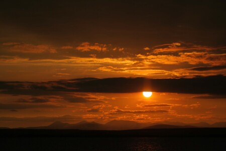 закат на оби