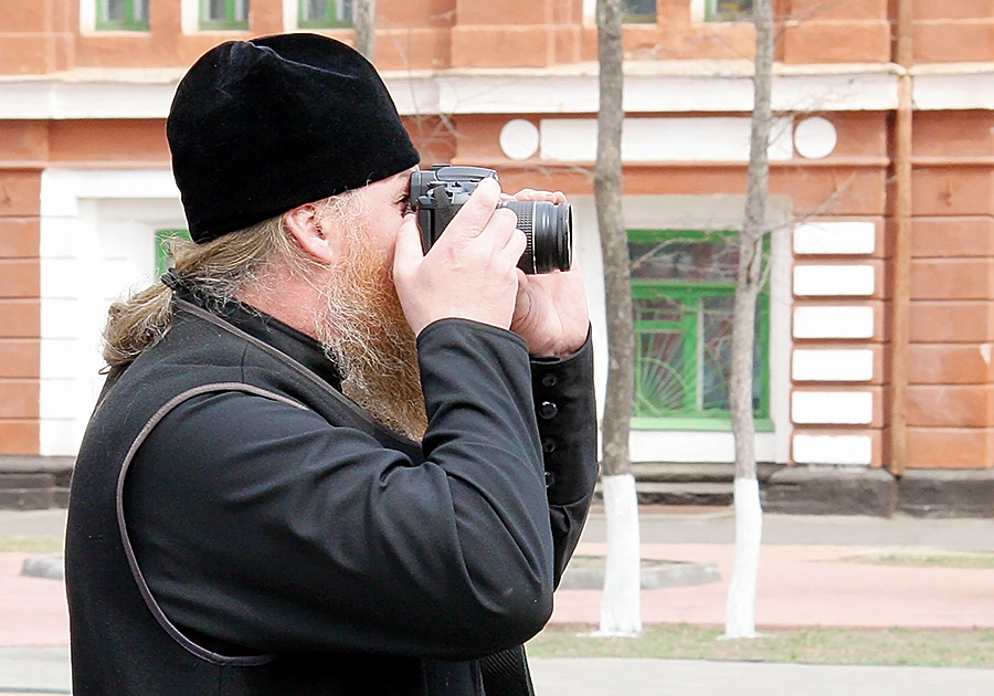 фотолюбитель в черном