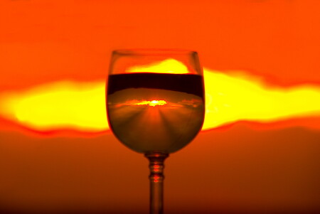 закат в бокале