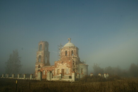 в тумане
