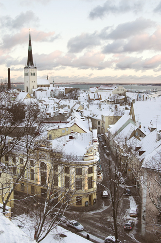 Первый снег в Таллинне