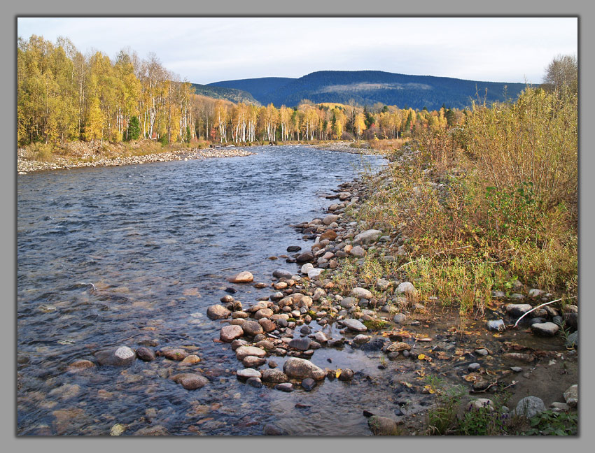 Камни в холодной воде