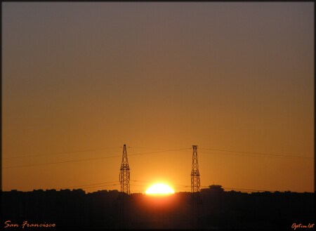 Закат в Сан-Франциско