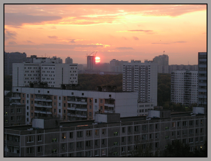 Город засыпает