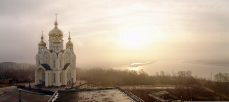Расcвет в городе