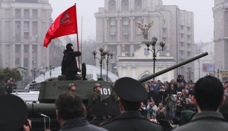 Знамя Победы. В Киеве.