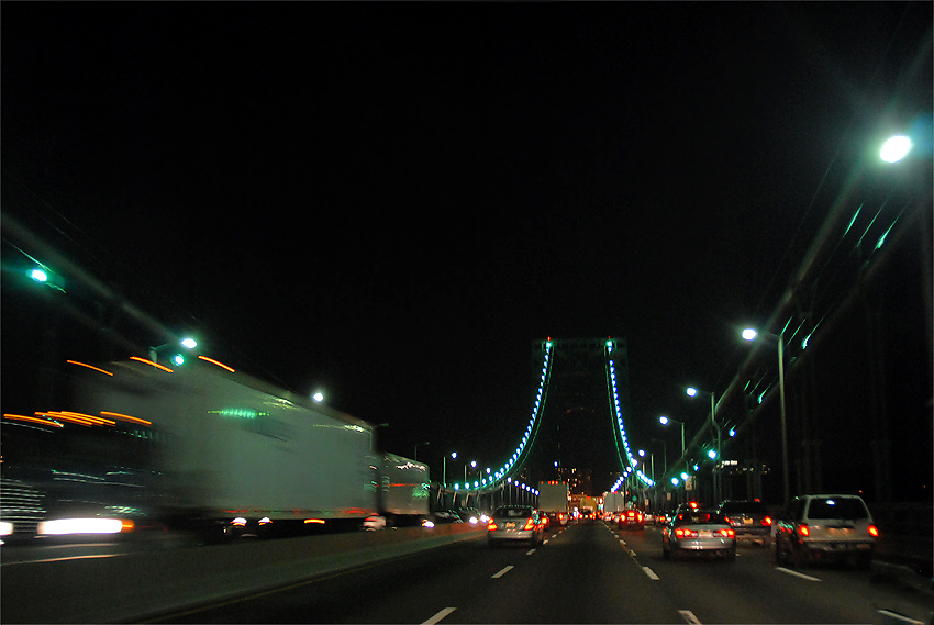 GWB in the night...