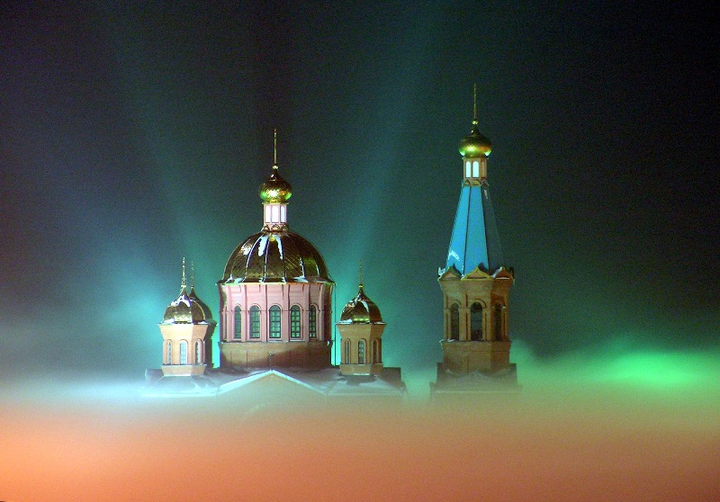в тумане