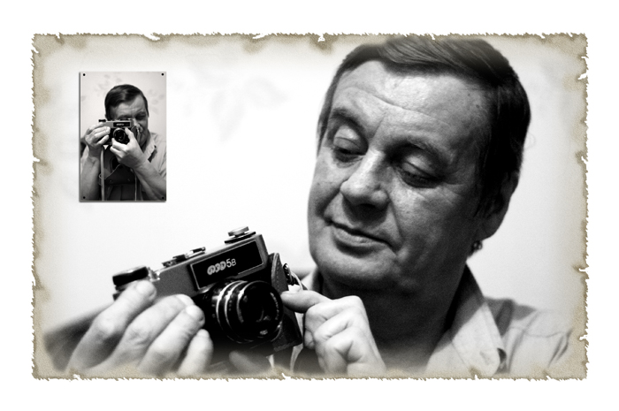 Фотограф,его любимый фотоаппарат и их фотография. Такой вот треугольник получился...