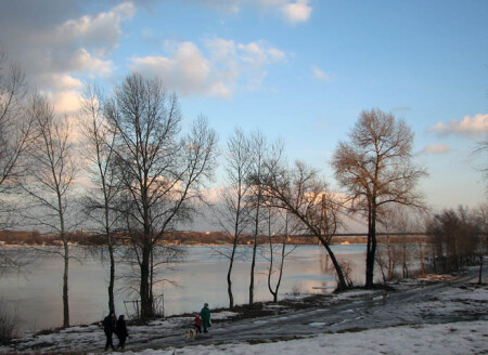 Закат в парке