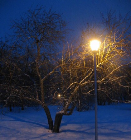 вечерний фонарь