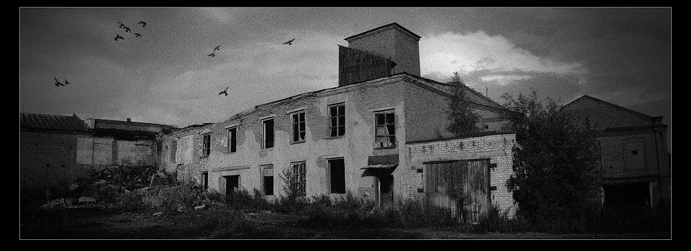 Простая, ни на что не претендующая ч/б карточка...
