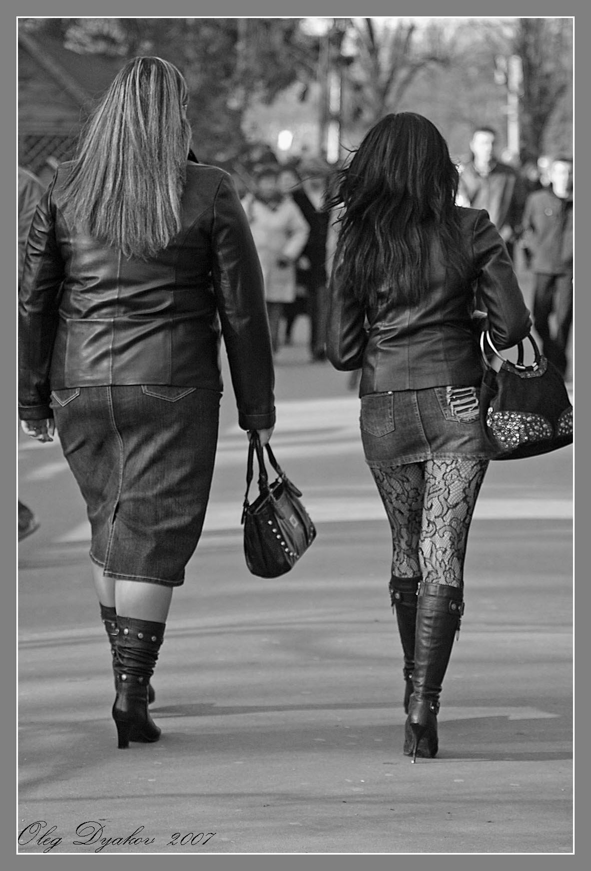 Black and White, Thick and thin... Big and little... :)