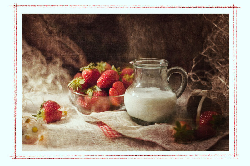 клубника со сливками